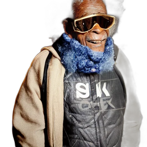 jacket, face, mask, 3d render transparent PNG cut-out
