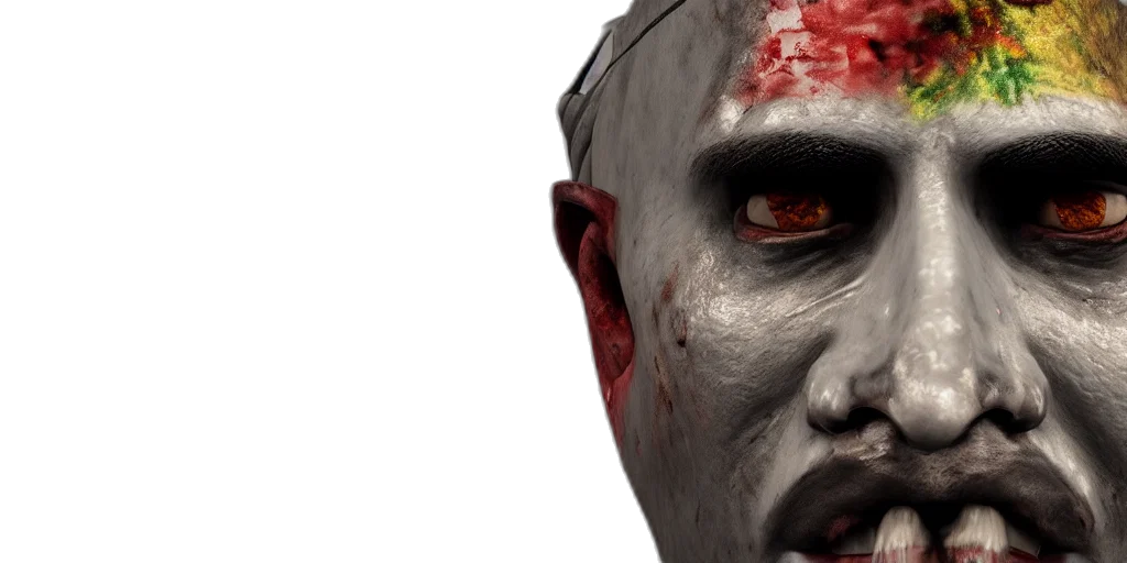 mask, face, photorealistic, 3d render transparent PNG cut-out