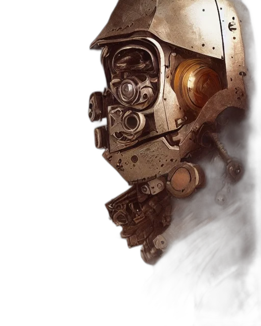 robot, weapon, mask, face transparent PNG cut-out