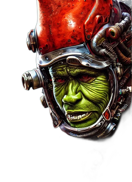face, mask, robot, creature transparent PNG cut-out