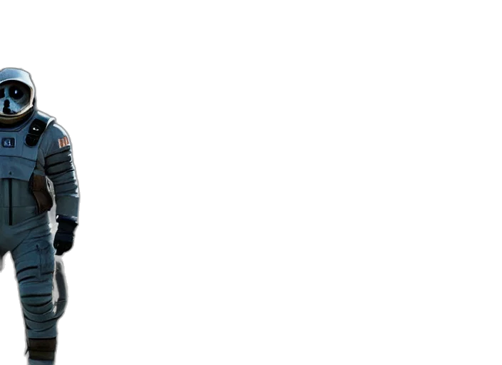jacket, staff, robot, hair transparent PNG cut-out