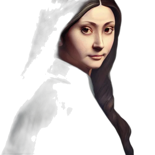 face, staff, photorealistic, fantasy art transparent PNG cut-out