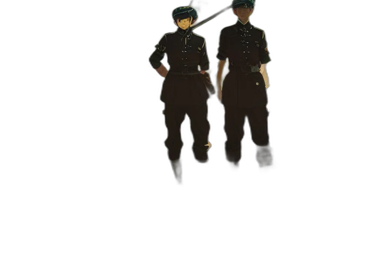 staff, weapon, hat, shoes transparent PNG cut-out