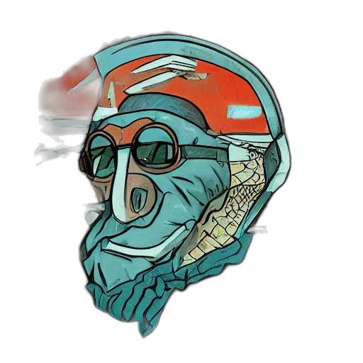 mask, creature, face, jacket transparent PNG cut-out