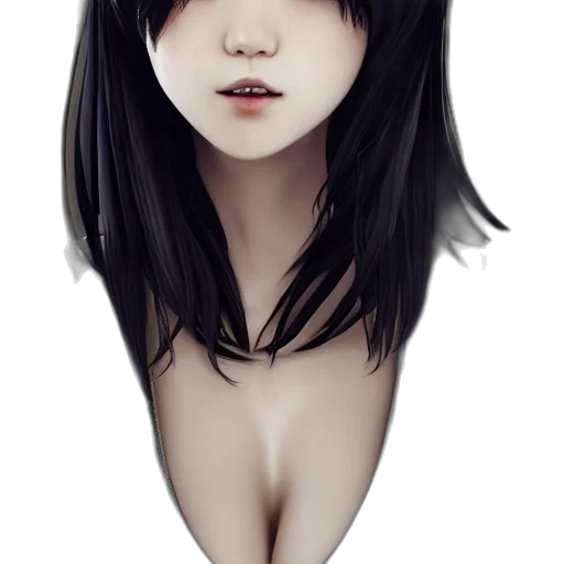 face, mask, hair, dress transparent PNG cut-out