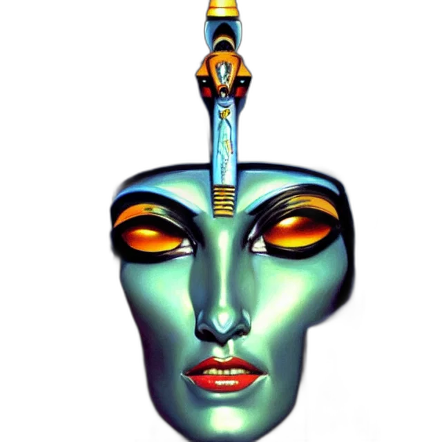 jewelry, mask, staff, robot transparent PNG cut-out