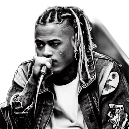 jacket, face, photorealistic, xxxtentacion transparent PNG cut-out