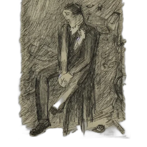 staff, jacket, face, creature transparent PNG cut-out