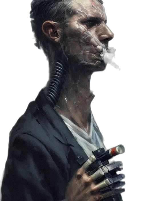 robot, mask, face, staff transparent PNG cut-out