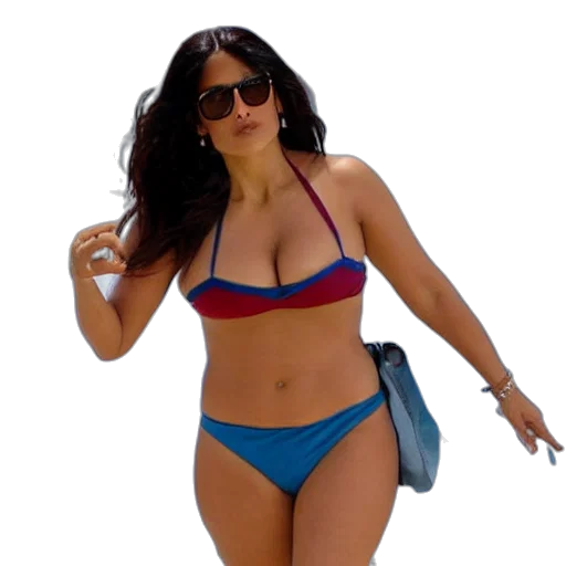 3d render, photorealistic, salma, hayek transparent PNG cut-out