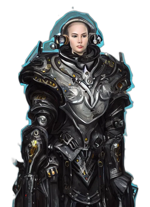 robot, weapon, jacket, staff transparent PNG cut-out
