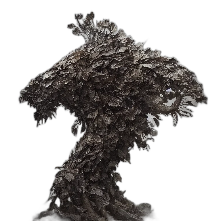 dragon, hair, creature, tree transparent PNG cut-out