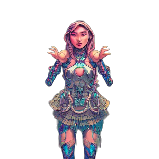 robot, dress, face, mask transparent PNG cut-out