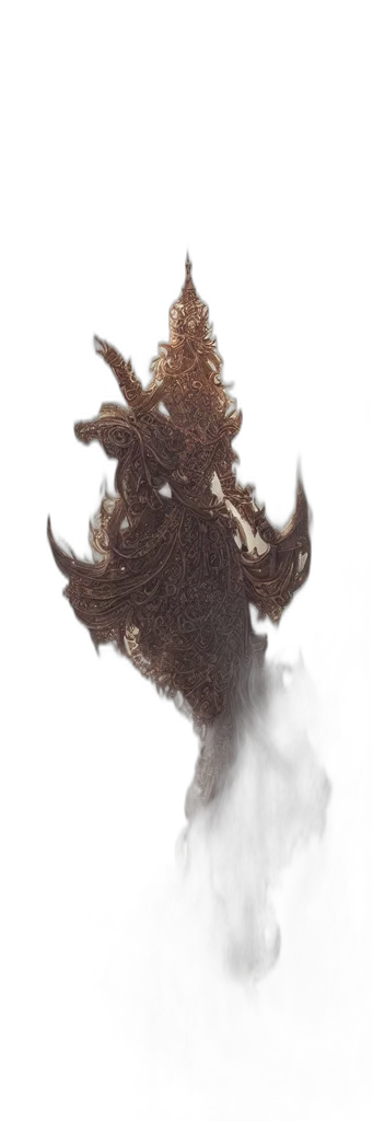 dragon, creature, hair, mask transparent PNG cut-out