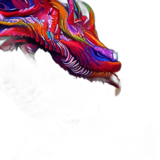 dragon, mask, creature, animal transparent PNG cut-out