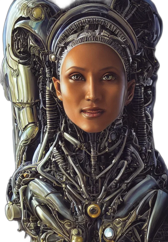 robot, face, cyberpunk, concept art transparent PNG cut-out