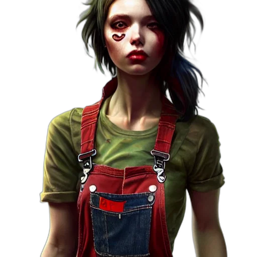 face, concept art, comic book art, fantasy art transparent PNG cut-out