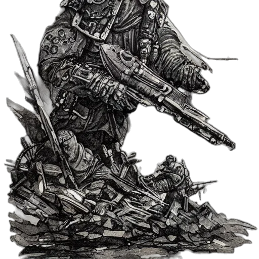 weapon, sword, staff, robot transparent PNG cut-out