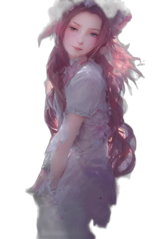 dress, face, creature, crown transparent PNG cut-out