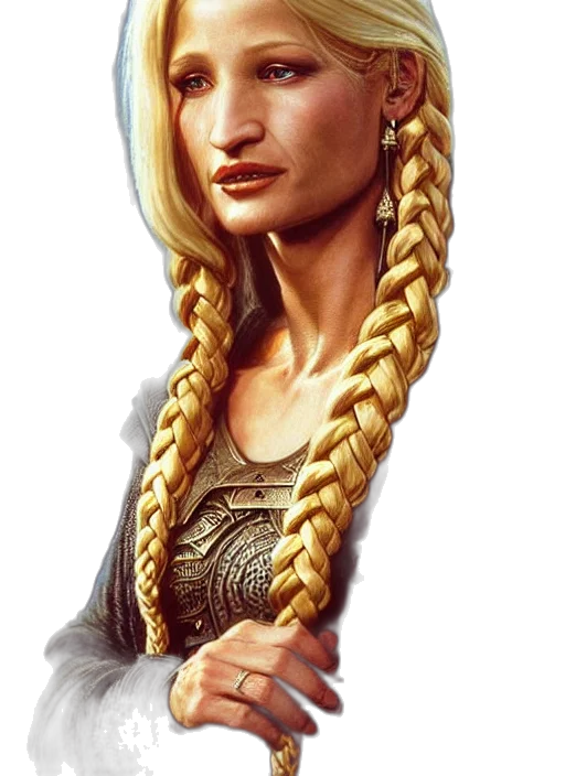 face, staff, hair, jewelry transparent PNG cut-out