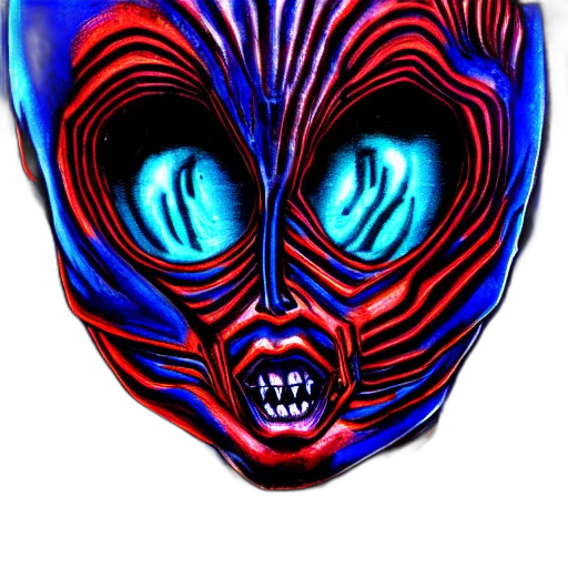mask, face, creature, robot transparent PNG cut-out