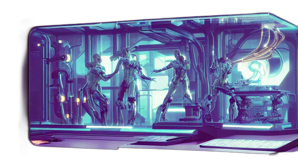 sword, weapon, concept art, cyberpunk transparent PNG cut-out