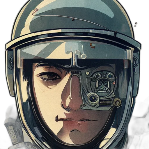 face, robot, mask, comic book art transparent PNG cut-out