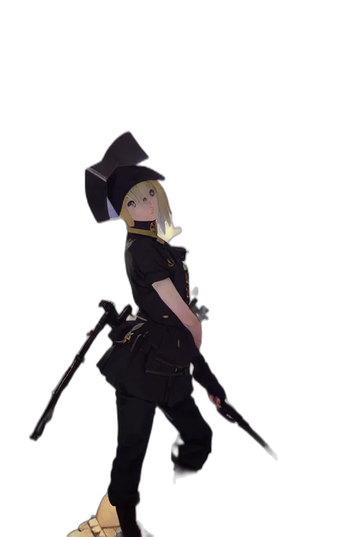staff, weapon, hat, dress transparent PNG cut-out
