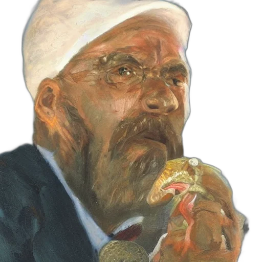 face, food, oil painting, photorealistic transparent PNG cut-out