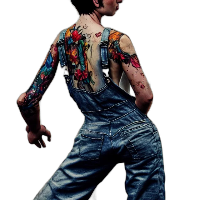 jacket, dress, cyberpunk, concept art transparent PNG cut-out