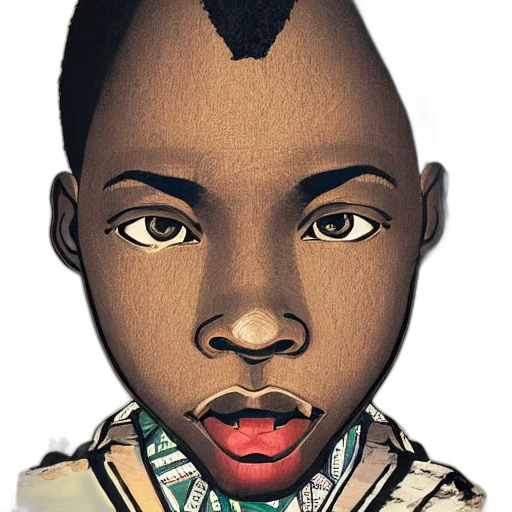 face, mask, crown, hair transparent PNG cut-out