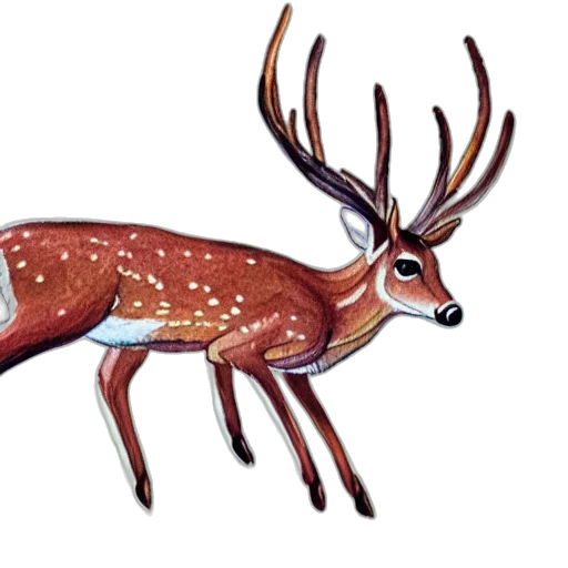 animal, creature, crown, watercolor transparent PNG cut-out