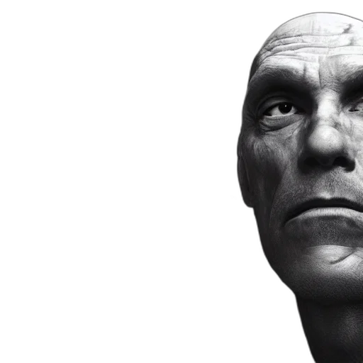 face, mask, photorealistic, 3d render transparent PNG cut-out