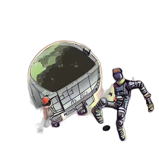concept art, pixel art, 3d render, cartoon transparent PNG cut-out
