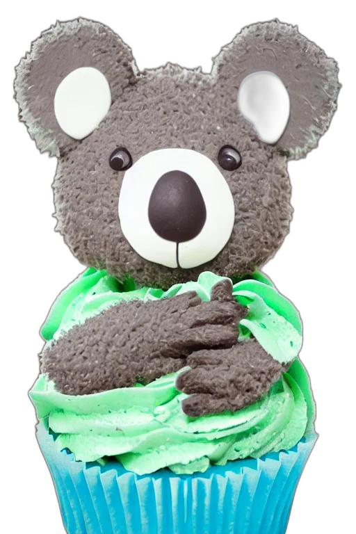 staff, 3d render, green, cupcake transparent PNG cut-out