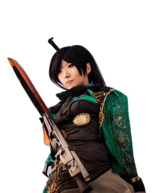 staff, weapon, sword, 3d render transparent PNG cut-out