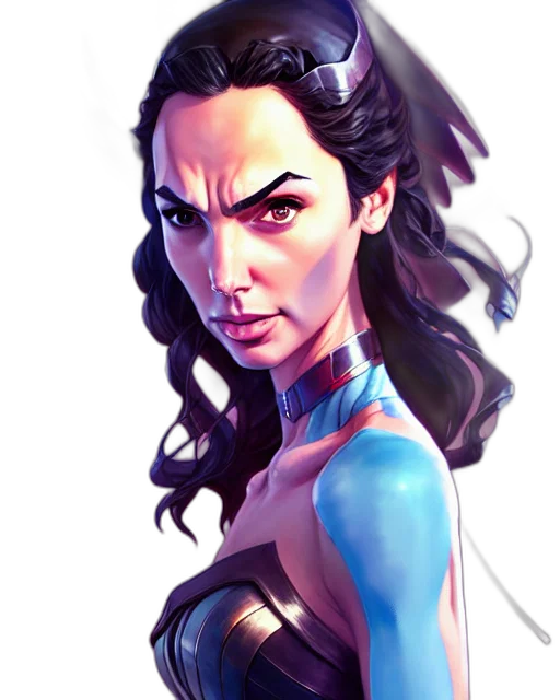 face, comic book art, fantasy art, concept art transparent PNG cut-out