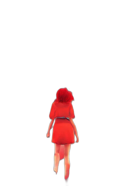 dress, robot, hair, creature transparent PNG cut-out