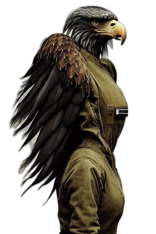 jacket, animal, creature, staff transparent PNG cut-out