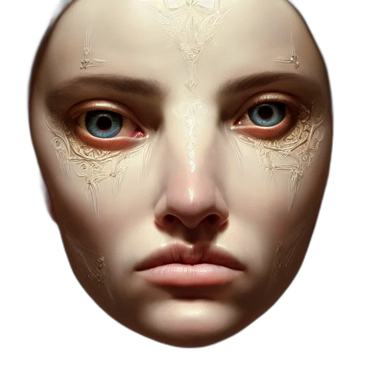 mask, face, crown, jewelry transparent PNG cut-out