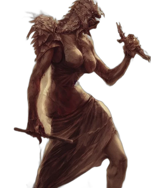 creature, staff, dragon, mask transparent PNG cut-out