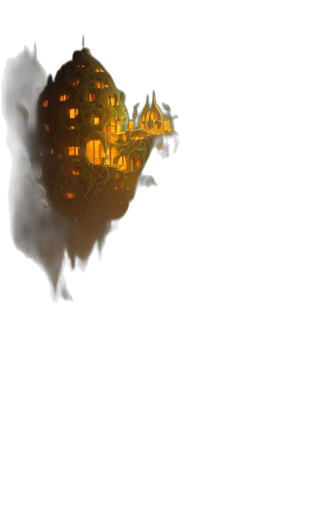 crown, dragon, mask, building transparent PNG cut-out