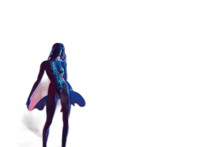 dress, robot, creature, sword transparent PNG cut-out