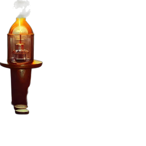 bottle, staff, weapon, 3d render transparent PNG cut-out