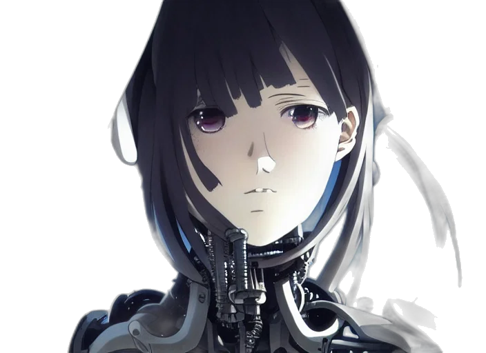 robot, face, mask, weapon transparent PNG cut-out