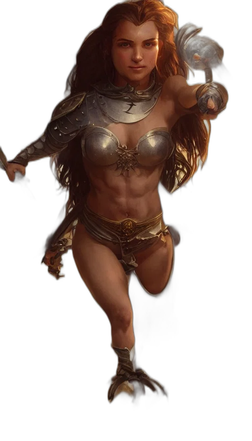 fantasy art, concept art, comic book art, 3d render transparent PNG cut-out