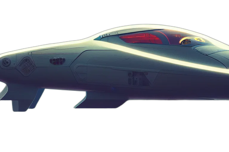 car, weapon, concept art, 3d render transparent PNG cut-out