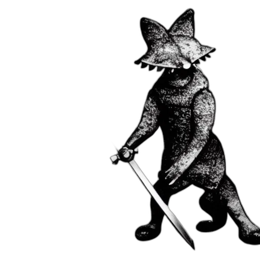staff, animal, creature, sword transparent PNG cut-out