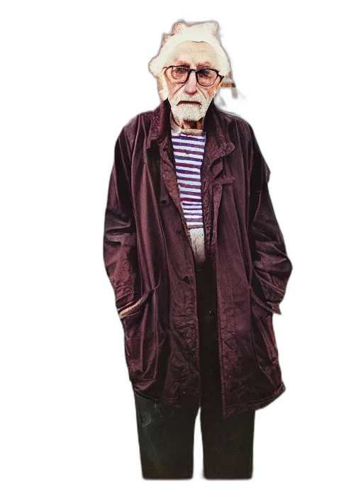 jacket, staff, animal, face transparent PNG cut-out
