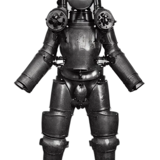 robot, jacket, staff, mask transparent PNG cut-out